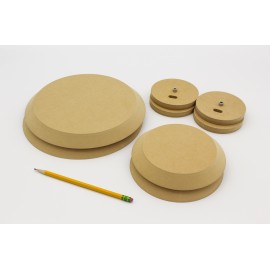 Slim Round Dinner Plate Pottery Form Set